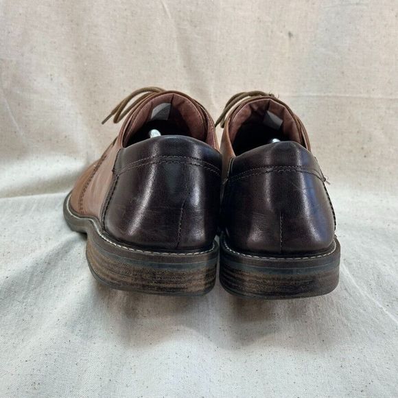 NAOT Chief EU 45 US 12 Men Leather Dress Shoe Maple Walnut Toffee Brown Lace Up - Picture 5 of 10